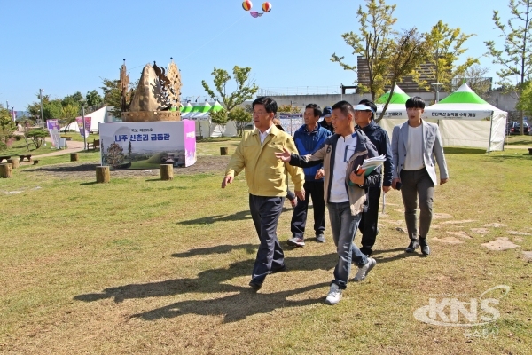 △강인규나주시장, 마한문화제 축제 현장 점검[사진=나주시]