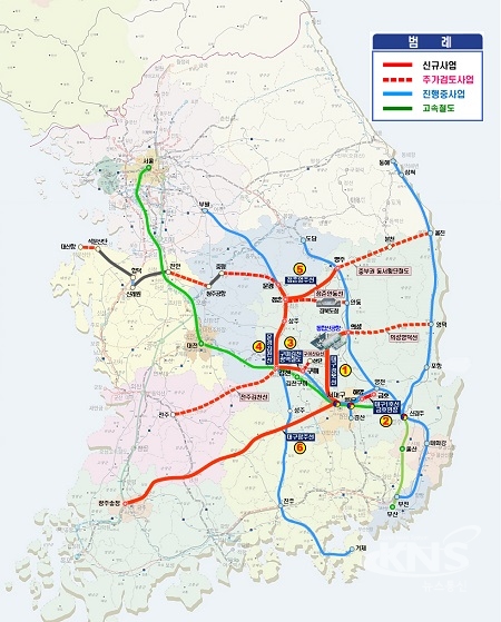 제4차 국가철도망 경북노선도. [사진=경북도]